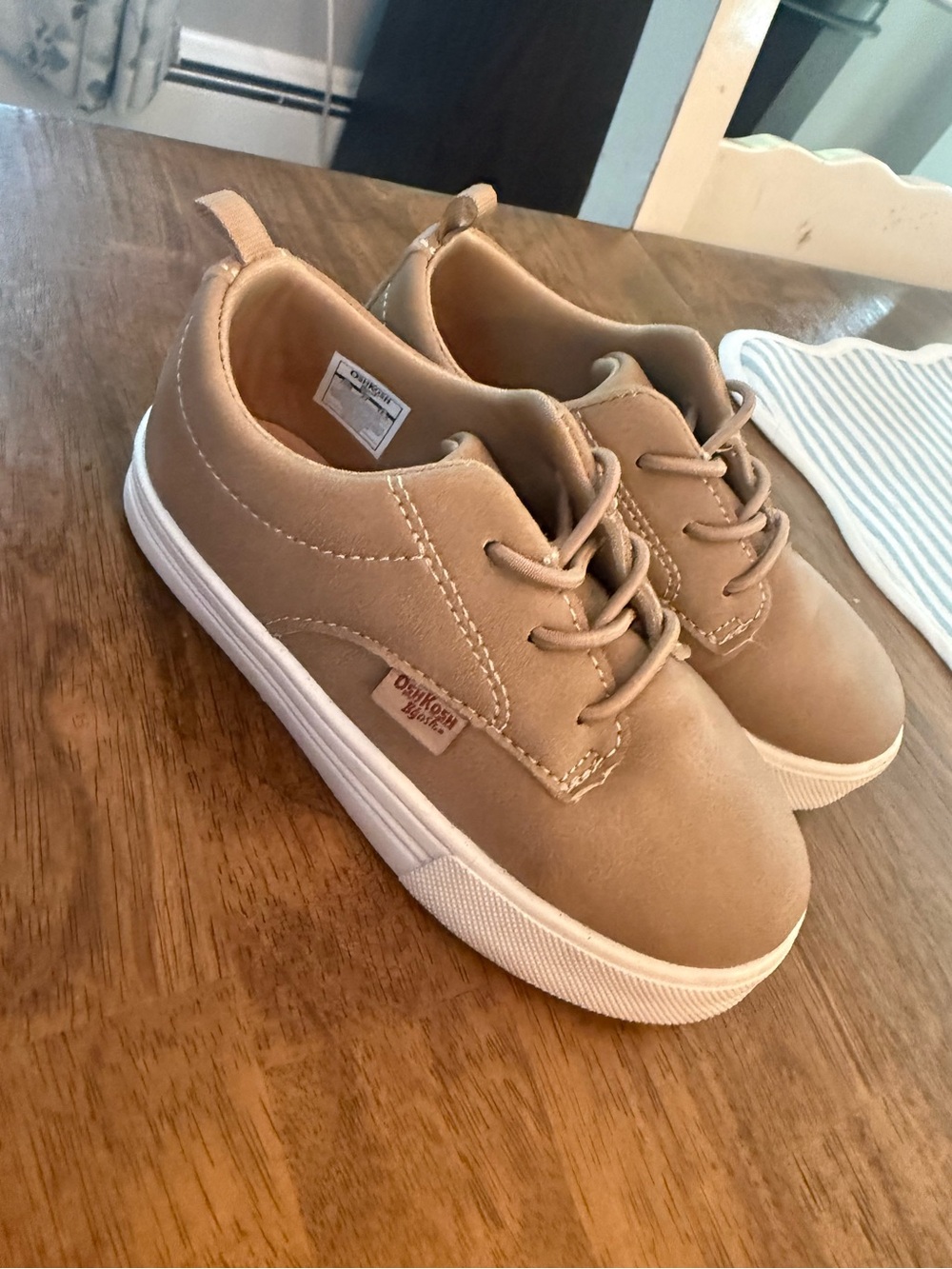 Toddler OshKosh B'gosh Tan Lace-Up Kids Sneakers